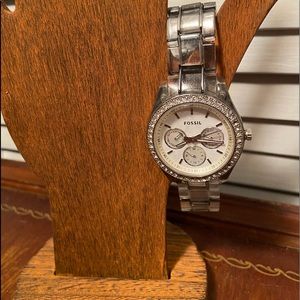 Fossil clear band watch